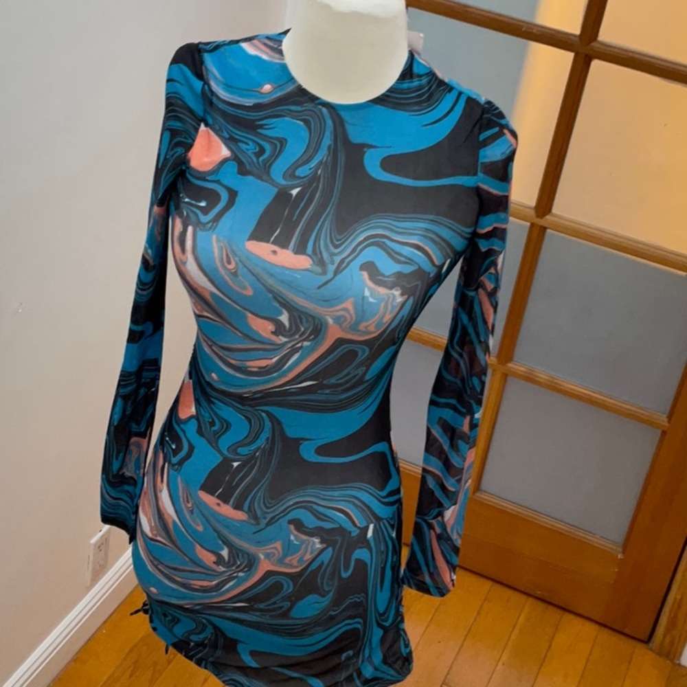 Superdown Katya Ruched Mini Dress Size: XS - Picture 6 of 11
